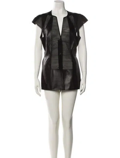Pre-owned Chado By Ralph Rucci Vintage Mini Dress In Black