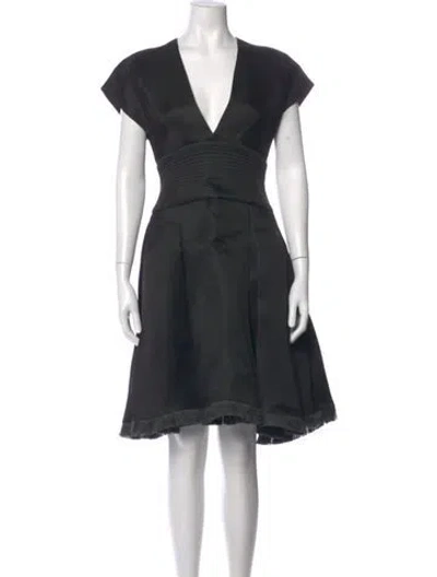 Pre-owned Chado By Ralph Rucci Vintage Mini Dress In Black