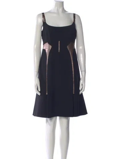 Pre-owned Chado By Ralph Rucci Vintage Mini Dress In Blue