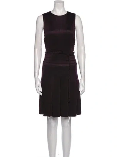 Pre-owned Chado By Ralph Rucci Vintage Mini Dress In Brown