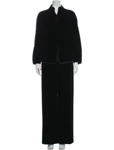 Pre-owned Chado By Ralph Rucci Vintage Pant Set In Black