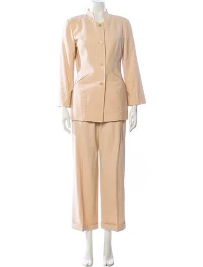 Pre-owned Chado By Ralph Rucci Vintage Pant Set In Neutral