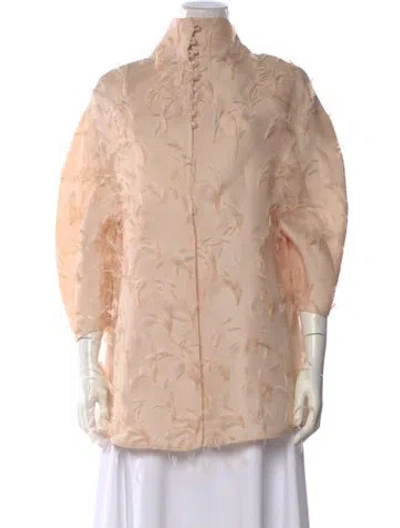 Pre-owned Chado By Ralph Rucci Vintage Silk Top In Neutral