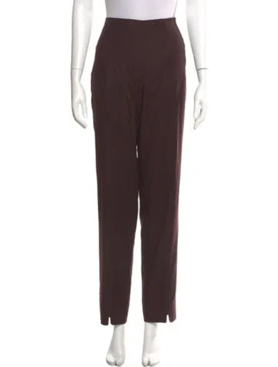 Pre-owned Chado By Ralph Rucci Vintage Straight Leg Pants In Brown