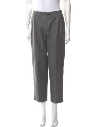 Pre-owned Chado By Ralph Rucci Vintage Straight Leg Pants In Gray