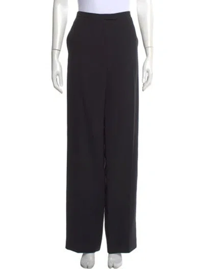 Pre-owned Chado By Ralph Rucci Vintage Wide Leg Pants In Black
