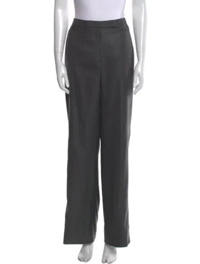 Pre-owned Chado By Ralph Rucci Vintage Wide Leg Pants In Gray