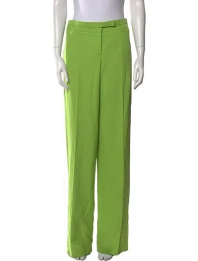 Pre-owned Chado By Ralph Rucci Vintage Wide Leg Pants In Green