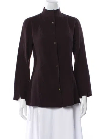 Pre-owned Chado By Ralph Rucci Wool Blazer In Brown