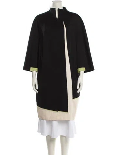 Pre-owned Chado By Ralph Rucci Wool Coat W/ Tags In Black
