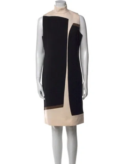 Pre-owned Chado By Ralph Rucci Wool Knee-length Dress In Black
