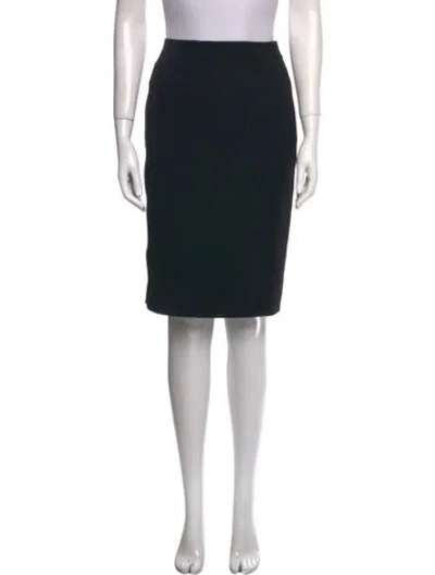 Pre-owned Chado By Ralph Rucci Wool Knee-length Skirt In Black