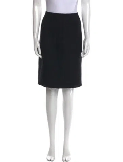 Pre-owned Chado By Ralph Rucci Wool Knee-length Skirt In Black