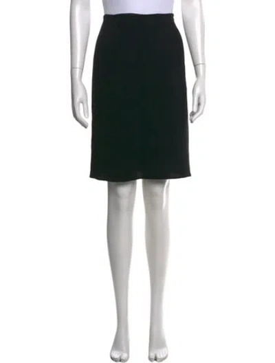 Pre-owned Chado By Ralph Rucci Wool Knee-length Skirt In Black