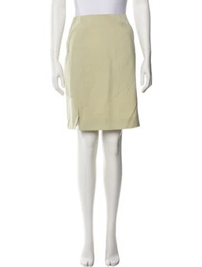 Pre-owned Chado By Ralph Rucci Wool Knee-length Skirt In Green