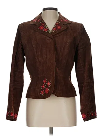 Pre-owned Chadwicks Leather Jacket In Brown