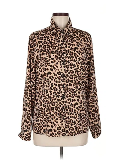 Pre-owned Chadwicks Long Sleeve Blouse In Brown