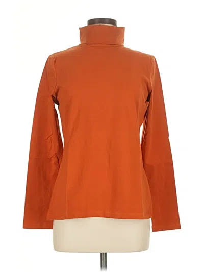 Pre-owned Chadwicks Long Sleeve Turtleneck In Orange