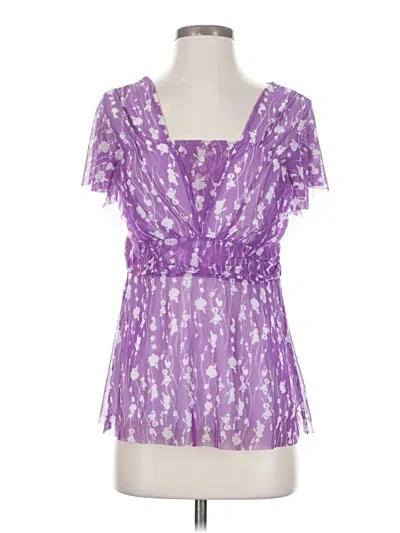 Pre-owned Chadwicks Short Sleeve T-shirt In Purple