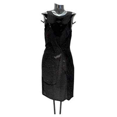 Pre-owned Chalayan Hussein  Fw 2009 Gravel Print Dress In Black