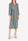 Chalayan Judo Wrap Coat In Grey