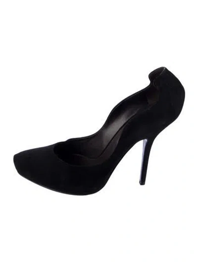 Pre-owned Chalayan Suede Pumps In Black