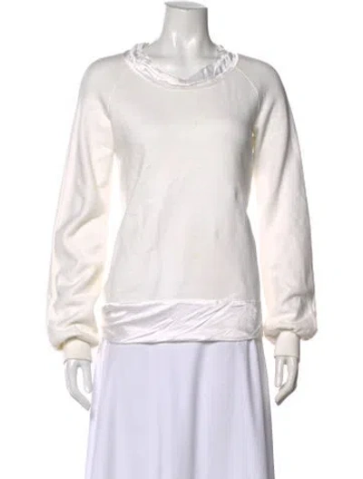 Pre-owned Chalayan Vintage 2000's Sweatshirt In White