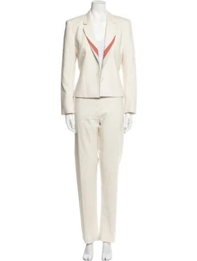 Pre-owned Chalayan Vintage Wool Pantsuit In Neutral