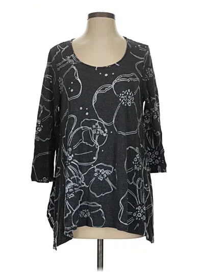Pre-owned Chalet Et Ceci 3/4 Sleeve T-shirt In Black