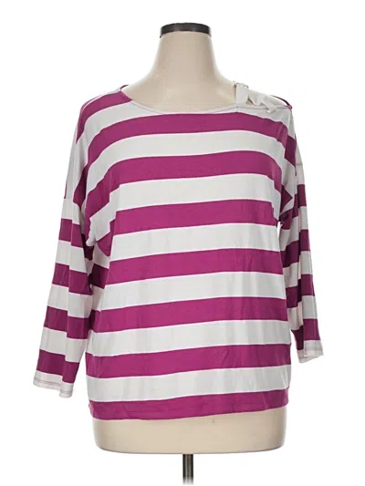 Pre-owned Chalet Et Ceci 3/4 Sleeve T-shirt In Purple