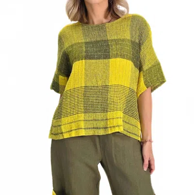 Chalet Et Ceci Alba Top In Yellow In Green