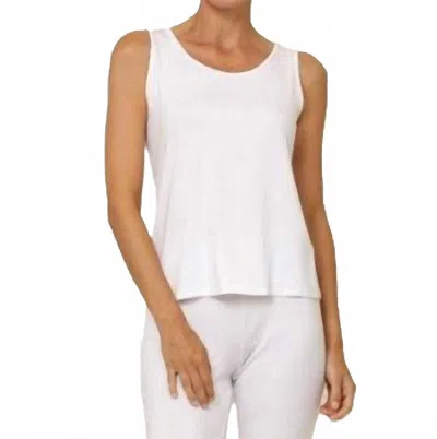 CHALET ET CECI BASIC SLEEVELESS TANK TOP IN WHITE