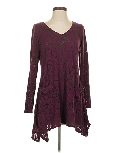 Pre-owned Chalet Et Ceci Casual Dress In Burgundy
