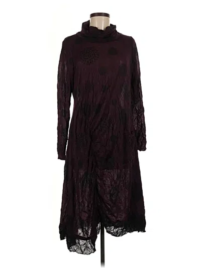 Pre-owned Chalet Et Ceci Casual Dress In Burgundy