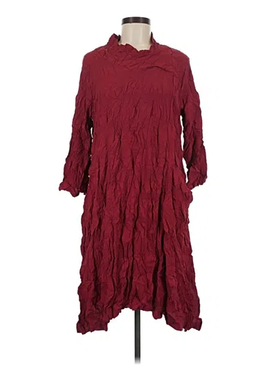 Pre-owned Chalet Et Ceci Casual Dress In Burgundy