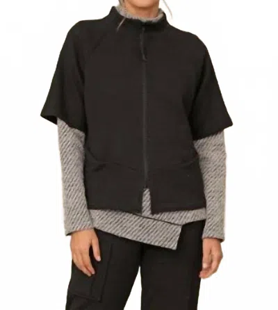 Chalet Et Ceci Corey Zip-up Front Jacket In Black