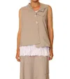 Chalet Et Ceci Esme Vest In Latte In Multi