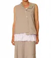 Chalet Et Ceci Esme Vest In Latte In Multi