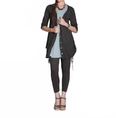 Chalet Et Ceci Eve Crinkle Top In Black In Brown