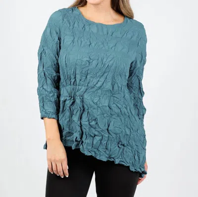 Chalet Et Ceci Ezra 3/4 Sleeve Top In Saxon In Blue