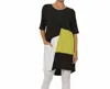 CHALET ET CECI FALLON TUNIC IN BLACK LIME