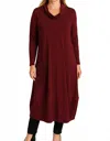 Chalet Et Ceci Imaan Midi Dress In Brandy In Burgundy