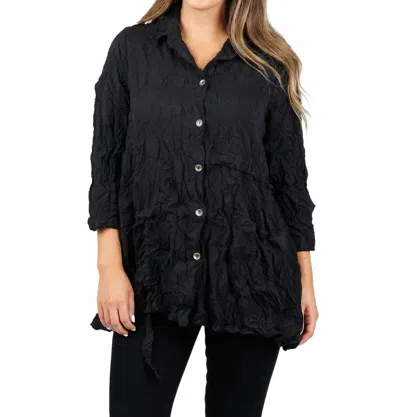 Chalet Et Ceci Inez 3/4 Sleeve Shirt In Black