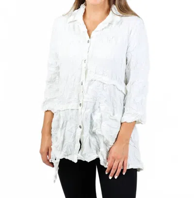 Chalet Et Ceci Inez 3/4 Sleeve Shirt In White