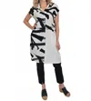 Chalet Et Ceci Lilac Shirt Dress In Glass Motif In Gray