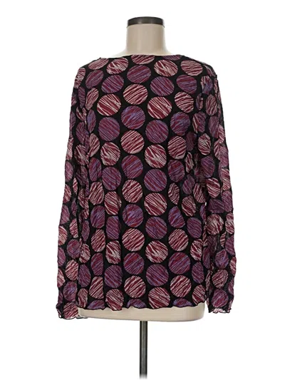 Pre-owned Chalet Et Ceci Long Sleeve Blouse In Purple