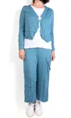 Chalet Et Ceci Peggy Pant In Everglade Solid In Blue
