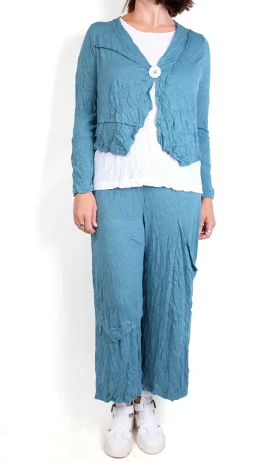Chalet Et Ceci Peggy Pant In Everglade Solid In Blue