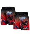Chalk Line Men's Black Spider-man Spider-man 2 Poster Art Retro Shorts In Black,red