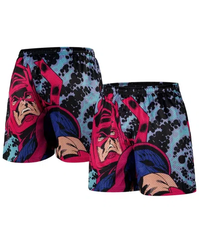Chalk Line Men's Black The Avengers Galactus Retro Shorts In Black,purple
